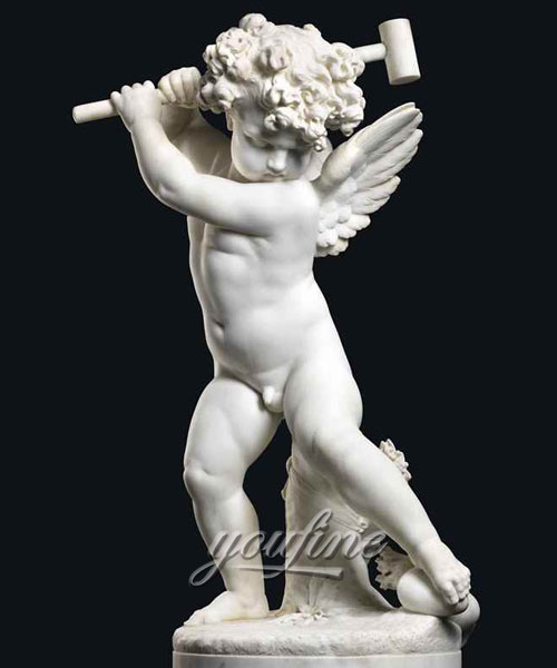 Outdoor garden decor baby marble statues for sale