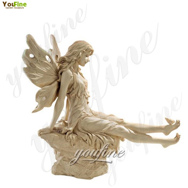 Life Size Marble Sculptures Winkle Toes Fairy Statue Garden Decoration for Sale MOKK-210