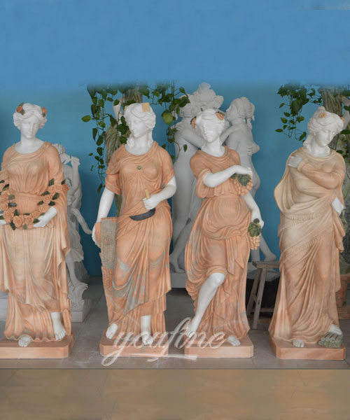 Garden Beautiful Four Season Ladies marble for outdoor decor on stock