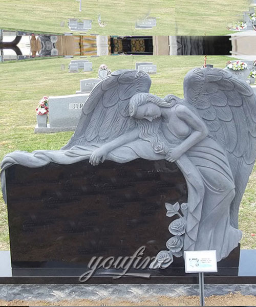 Buy Granite stone affordable tombstone with angel