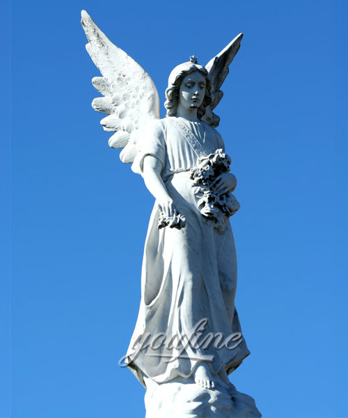 Large angel marble statue for home decor