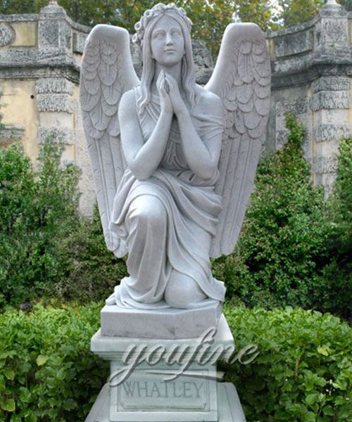 New Designs High Quality exquisite design kneeling angel monuments headstones for sale