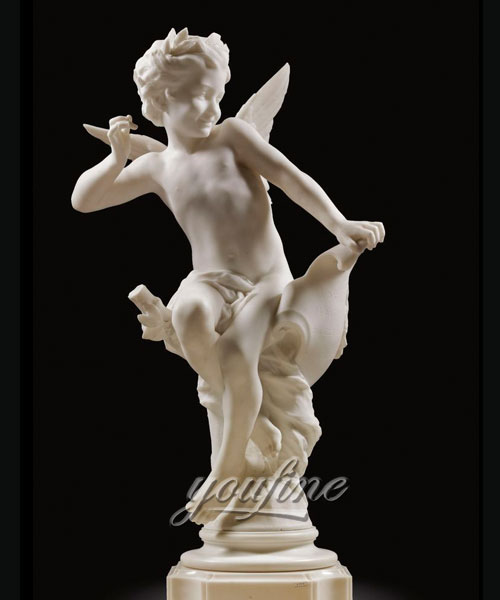 Home decor sitting angel figurines marble statues for sale