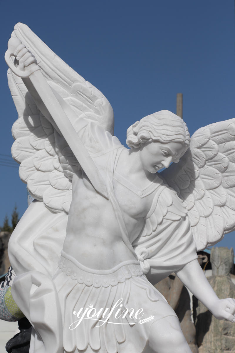 marble saint Michael--YouFine Sculpture