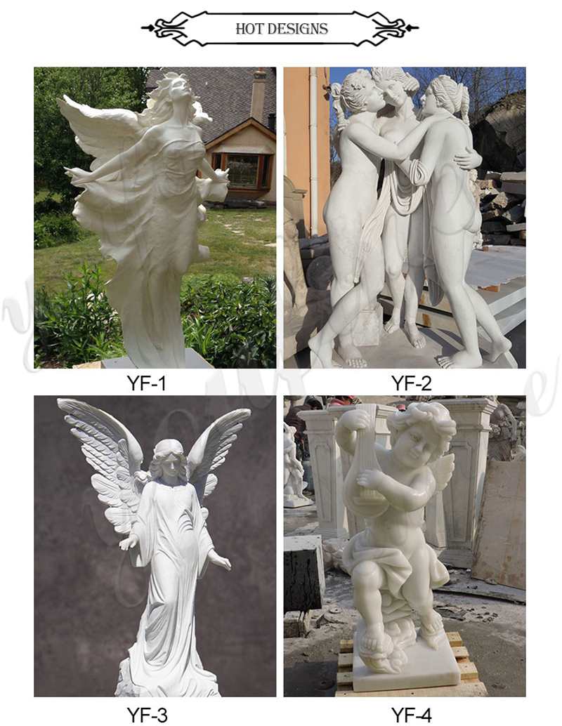 Mixed Colors Seasons Goddess Outdoor Garden Marble Statues