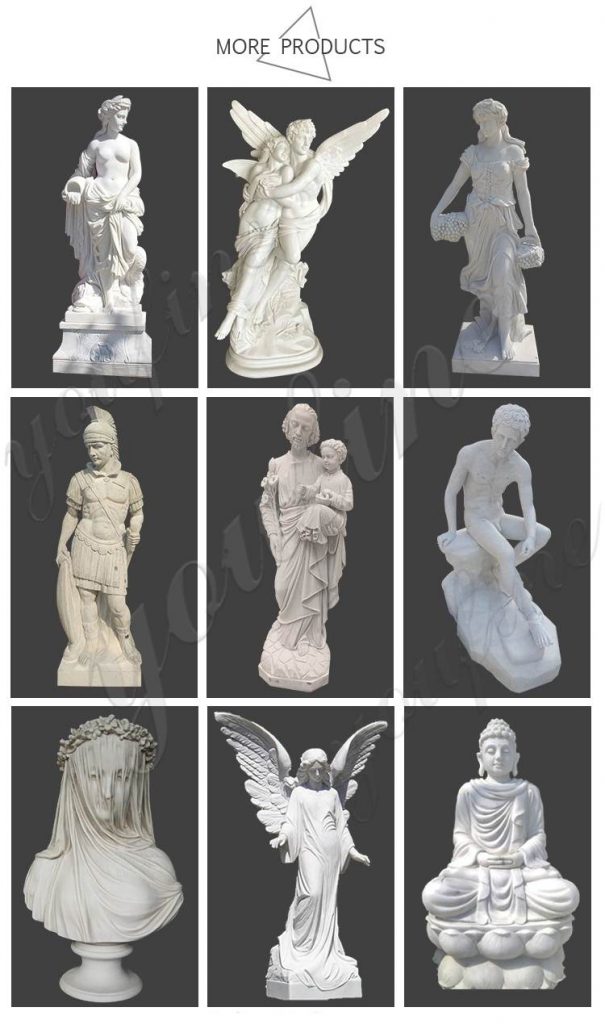 Outdoor Marble Angel with Book Statues Decor Life Size Stone Large for ...