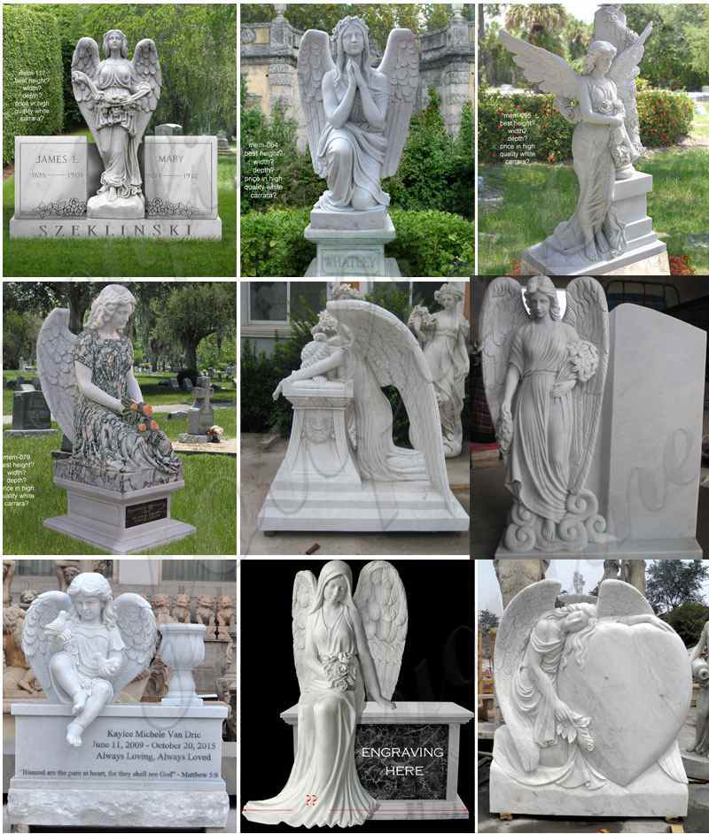 Marble Angel Memorial Headstones China