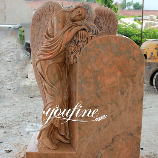 Polished Granite Stone Angel Headstone Monument Design for Sale MOKK-63