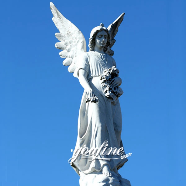 Large Avenger Angel Marble Statue for Square Ornaments MOKK-265