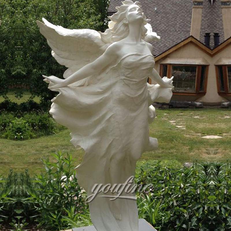 Marble Angel Statue Square Decoration for Sale MOKK-293