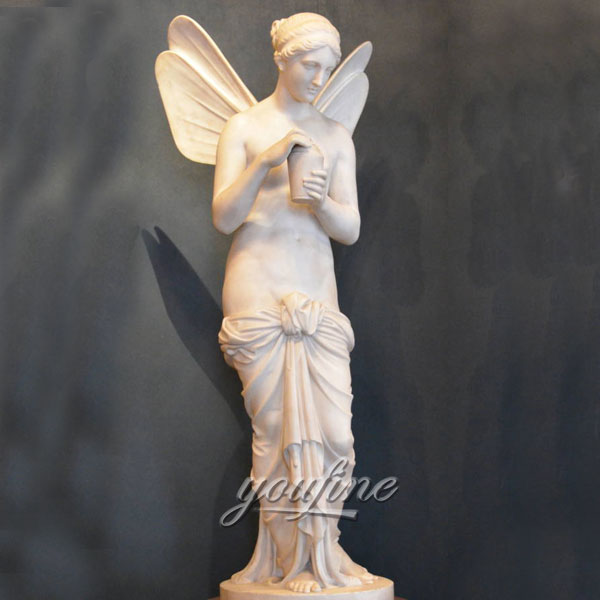 Bertel Thorvaldsen’s Psyche Angel With Wings Marble Statue for Sale MOKK-320