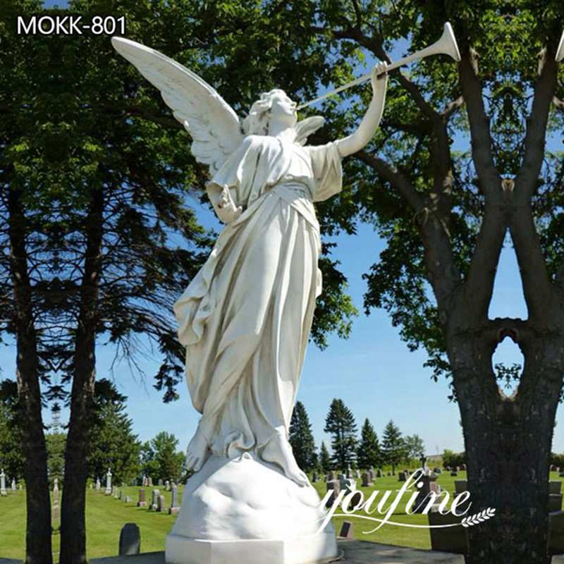 Large Marble Garden Angel Statue Cemetery for Sale