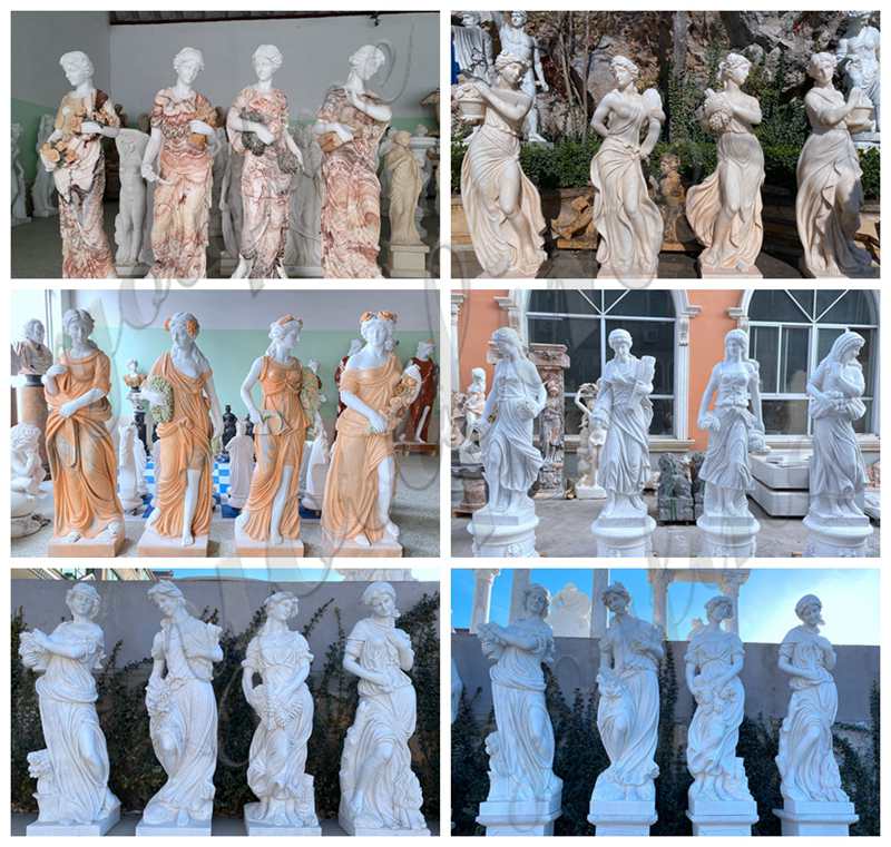 Garden Marble Statues Beige Four Seasons Goddess Sale