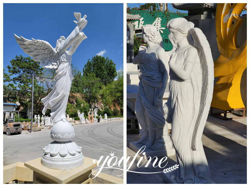 Marble angel statue-YouFine Sculpture