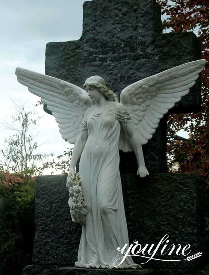 Large Memorial Marble Angel Statue for Sale MOKK-803 (1)