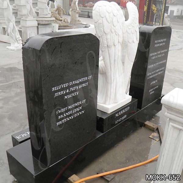 Angel Mother and children Sculpture Headstone for Sale Mokk-652 (3)