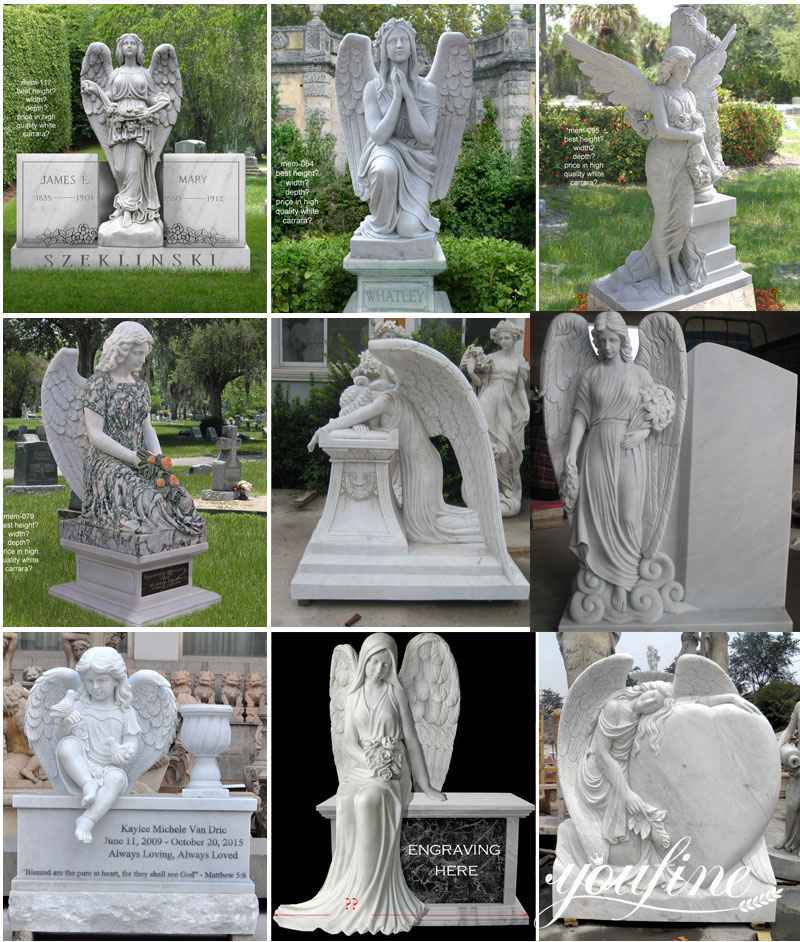 Different Styles of Angel Tombstones: