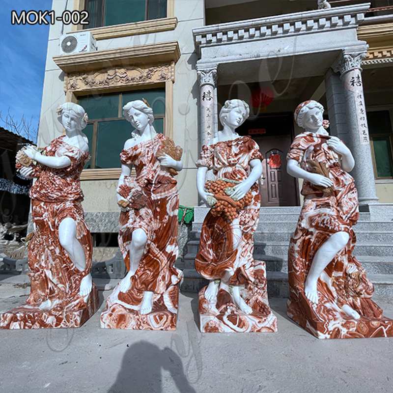 Marble Four Seasons Statues Garden Figure Outdoor Decor for Sale MOK1-002