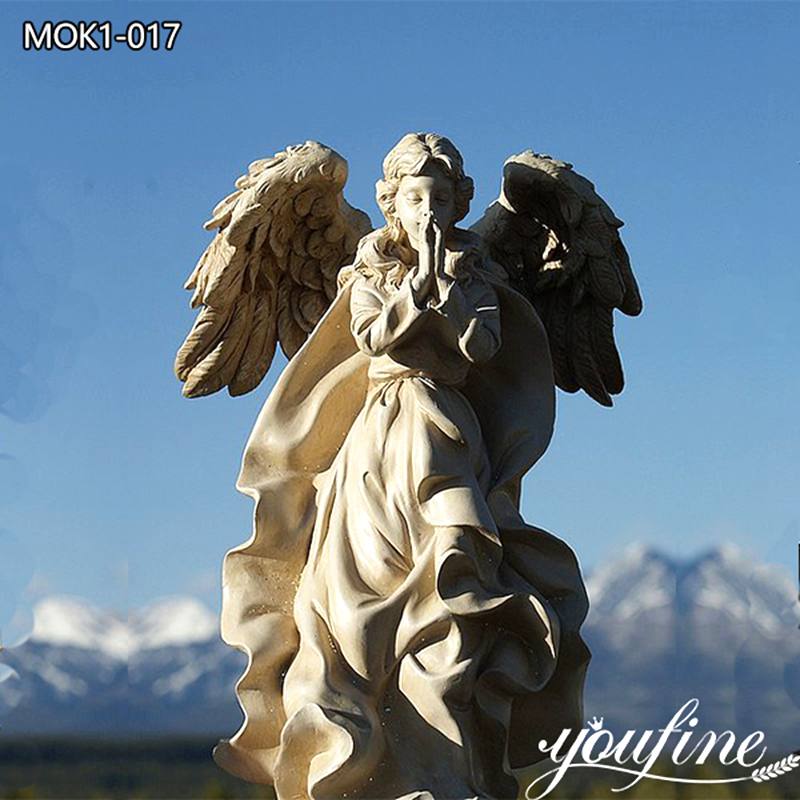 Marble Angel Sculpture for Garden Decor Factory Supplier MOK1-017