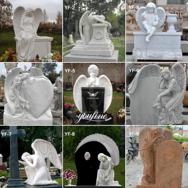 Customized Marble Monuments Headstones Angel for Sale MOKK-650