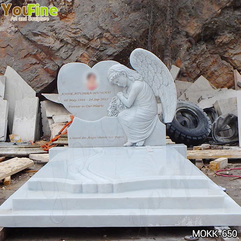 Customized Marble Monuments Headstones Angel MOKK-650