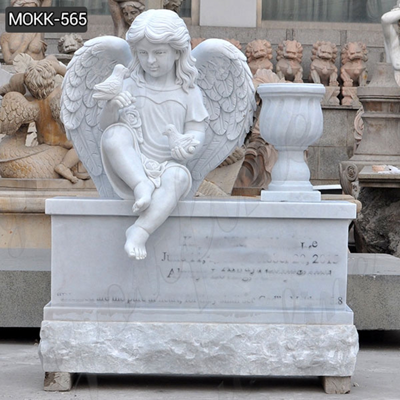Customized Marble Baby Angel Tombstones Designs MOKK-565