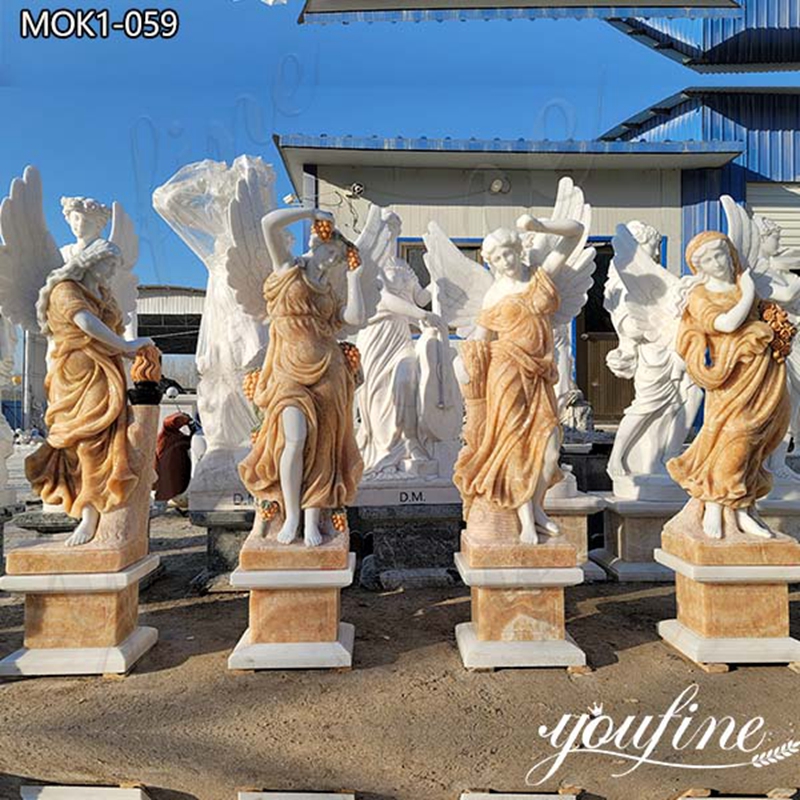 Hand Carved Marble Four Season Statues Decor for Garden Supplier MOK1-059