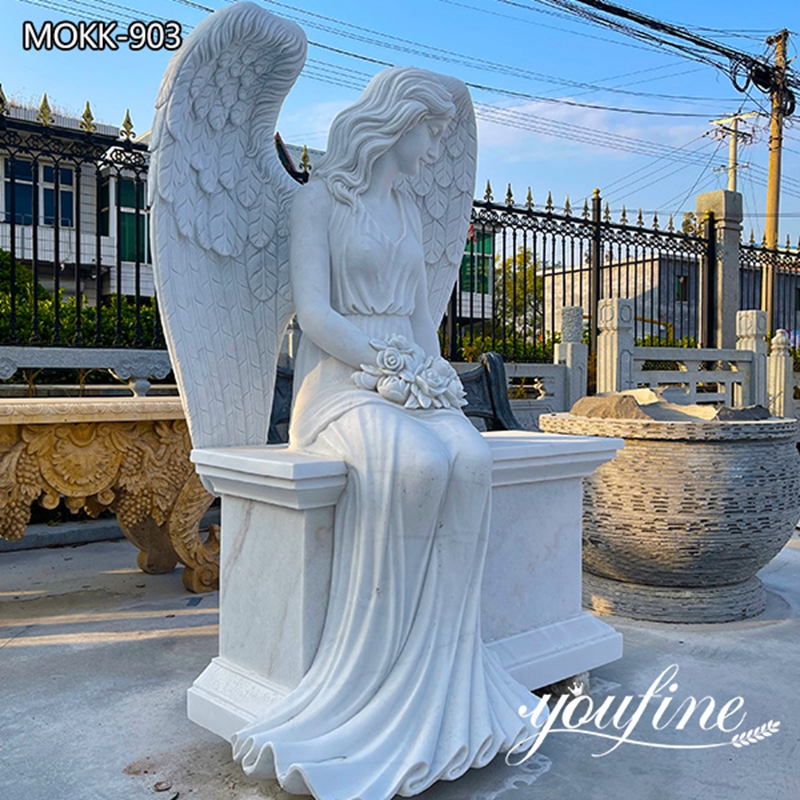 Hand Carved Beautiful Angel Headstones with Competitive Price MOKK-903