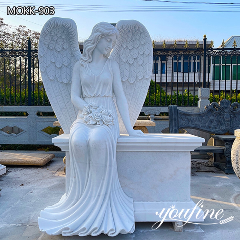 Hand Carved Beautiful Angel Headstones with Competitive Price MOKK-903