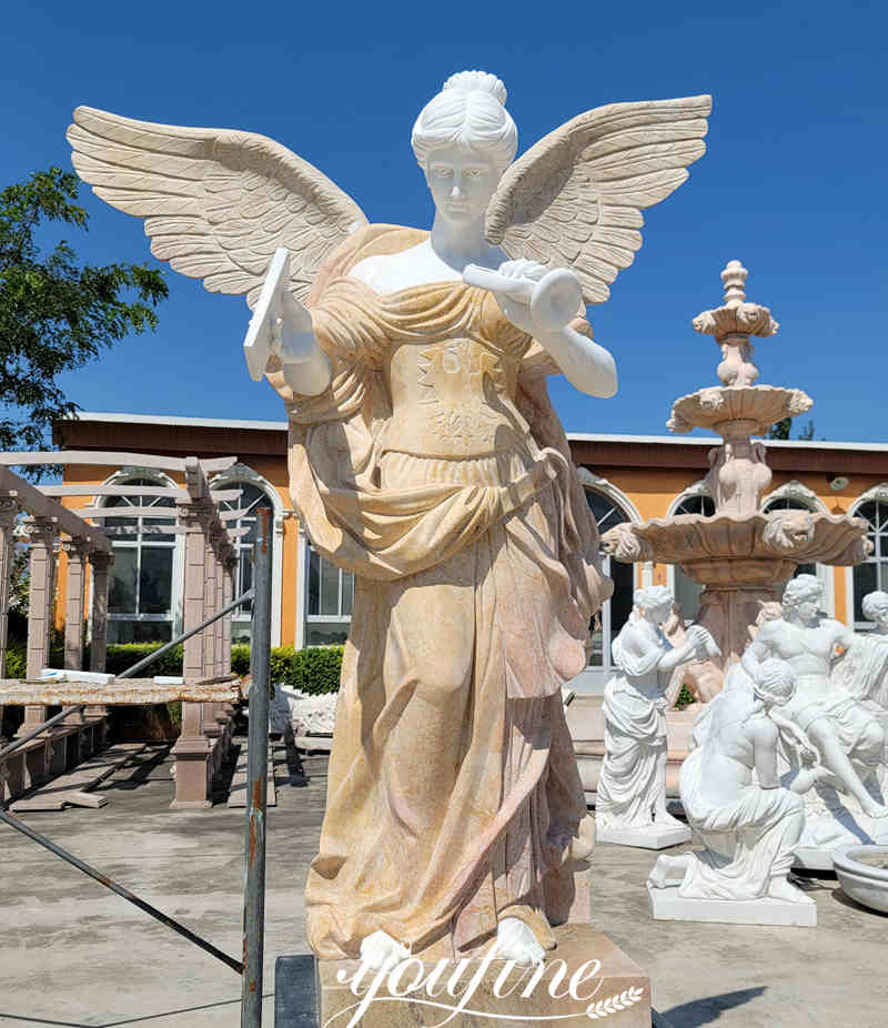 Beige angel statue-YouFine Statue