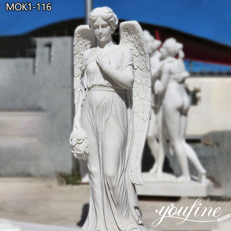 Marble Large Garden Angel Statues for Sale MOK1-116