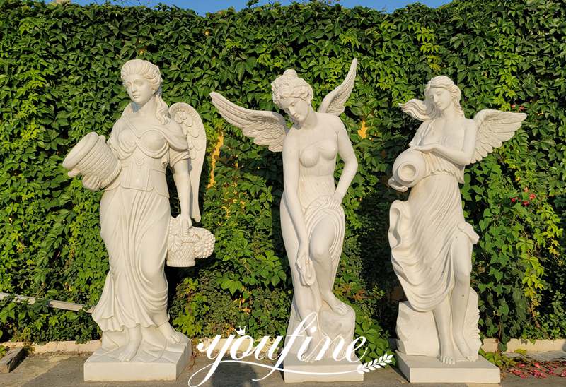 beautiful marble angel statue-YouFine Statue