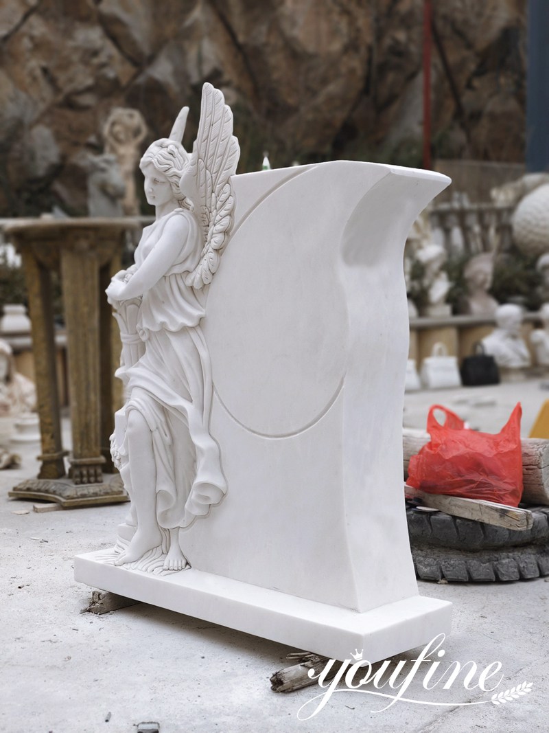 marble angel tombstone-1