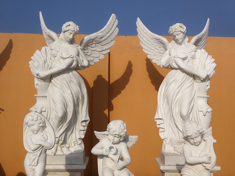 beautiful marble angel statue