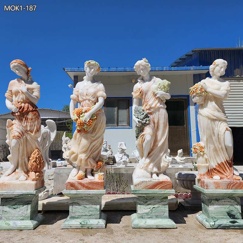 Custom Hand Carved Marble Four Season Statues MOK1-187
