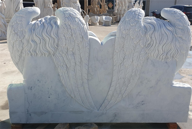 Marble Crying Angel Headstone (4)